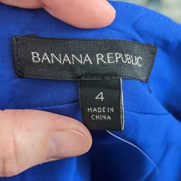 Banana Republic Women’s Sz 6 Blue Mini Pencil Skirt - Picture 6 of 10